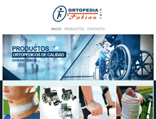 Tablet Screenshot of ortopediafabian.com